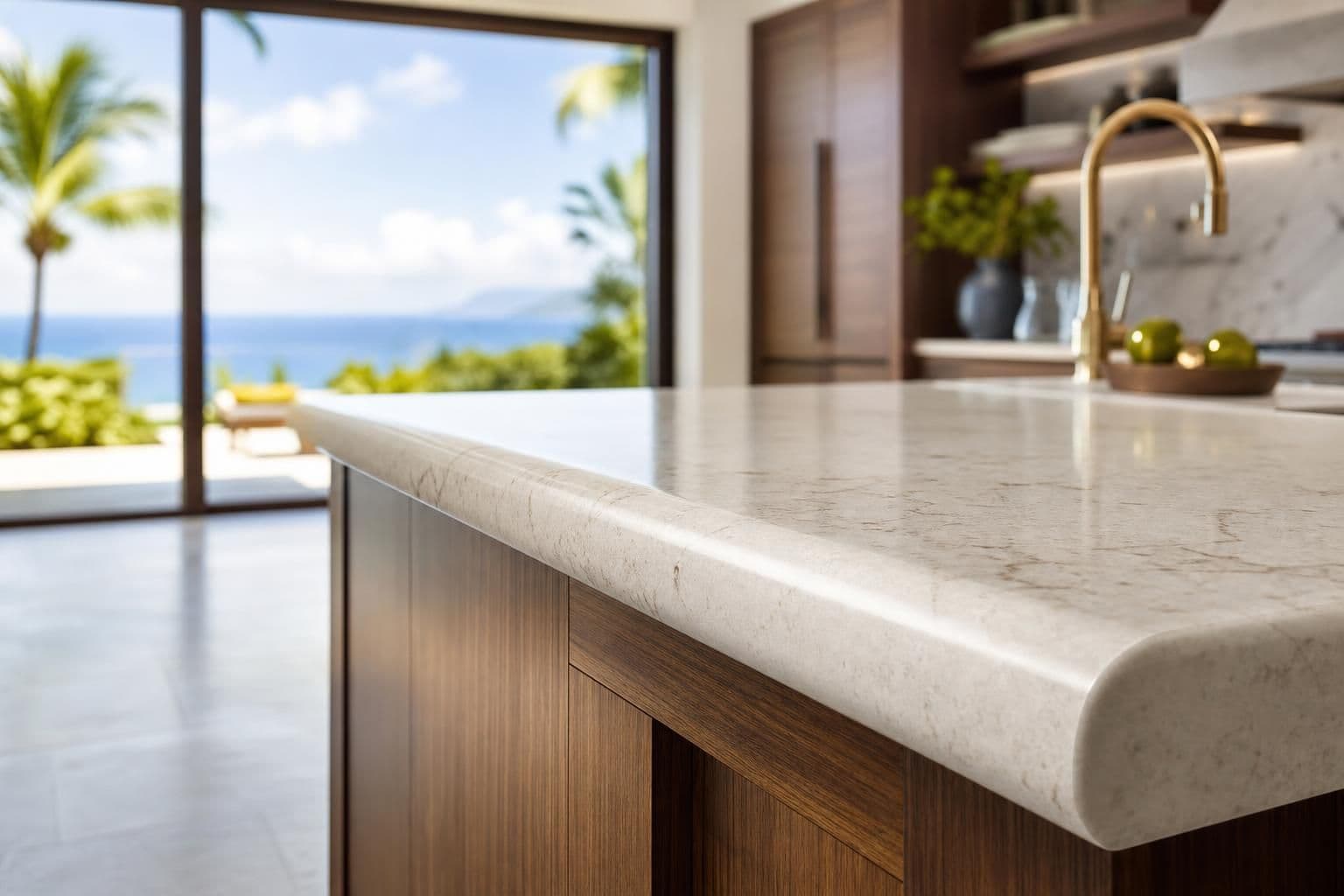 Best Countertop Edge Profiles for Hawaii Kitchens