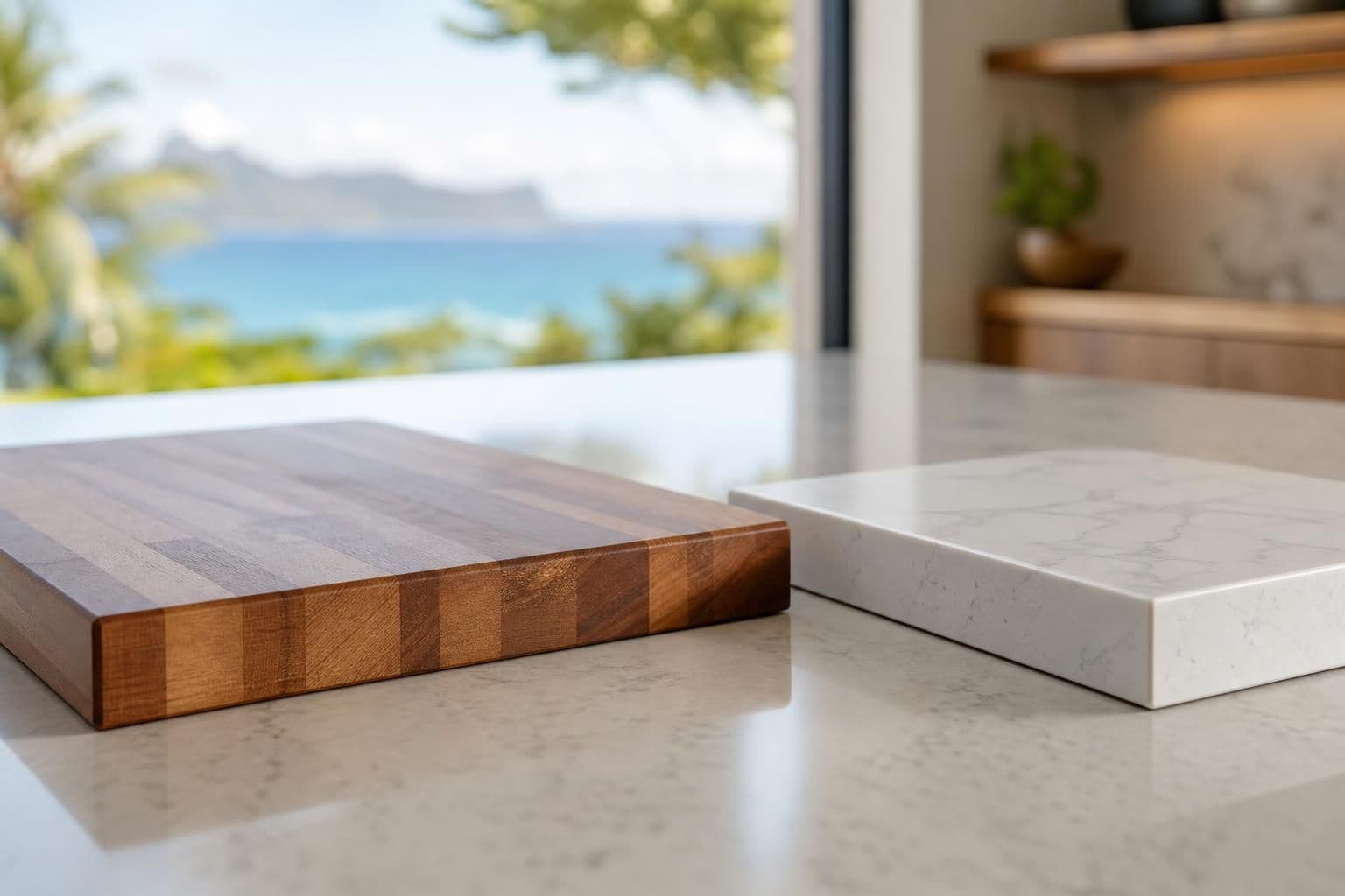 Butcher Block vs Quartz Countertops for Hawaii Kitchens