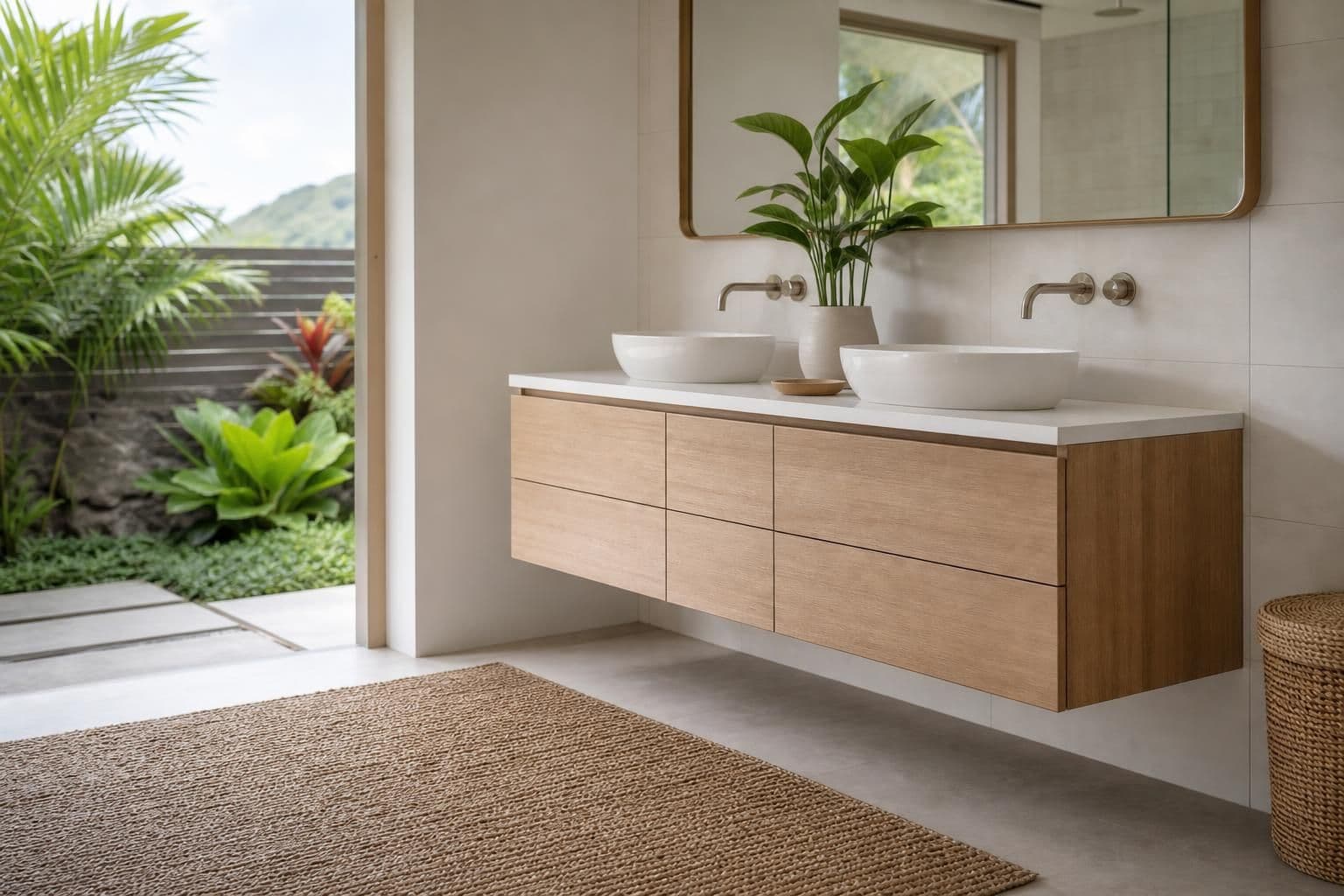 Floating Bathroom Vanity: Is It Right for an Oahu Bath?