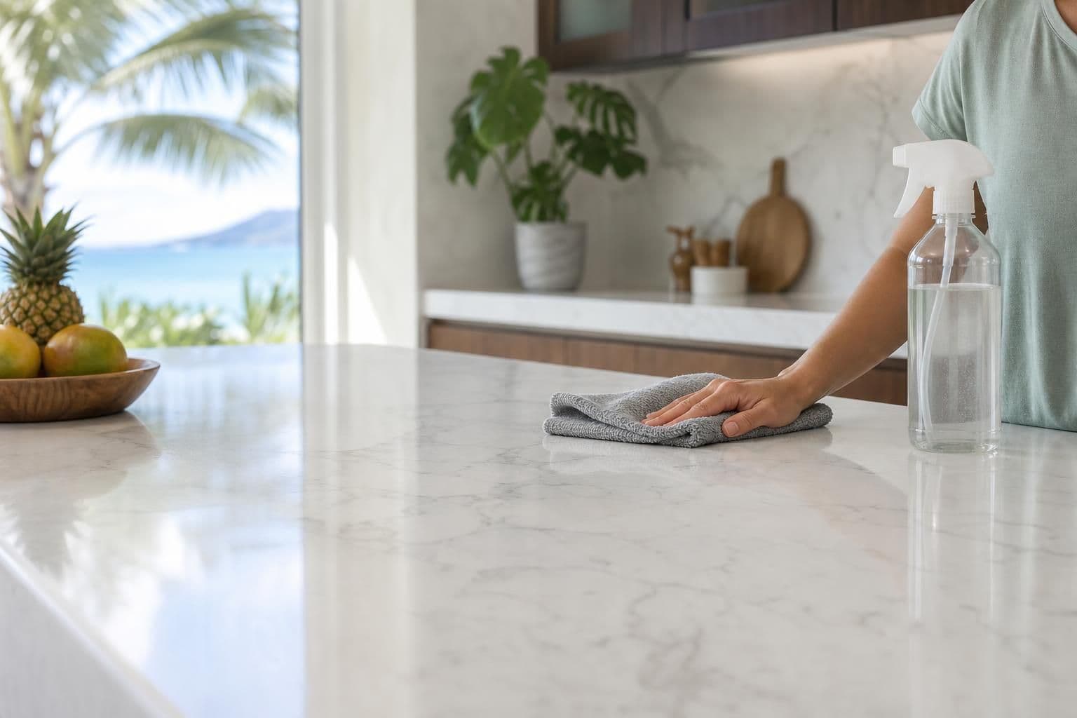 How to Clean Quartz Countertops in Hawaii's Humidity