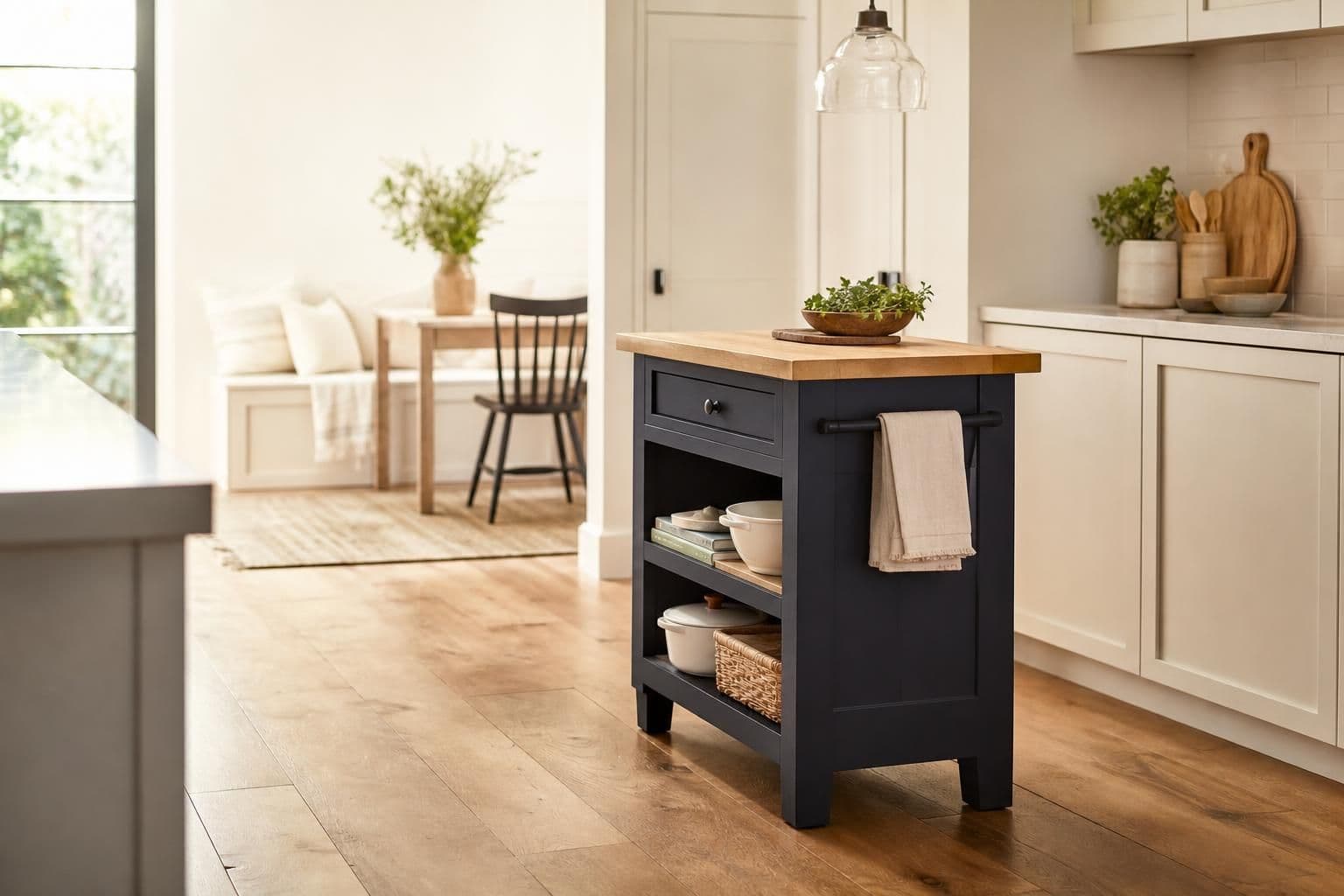 How to Design a Small Kitchen Island That Works Hard