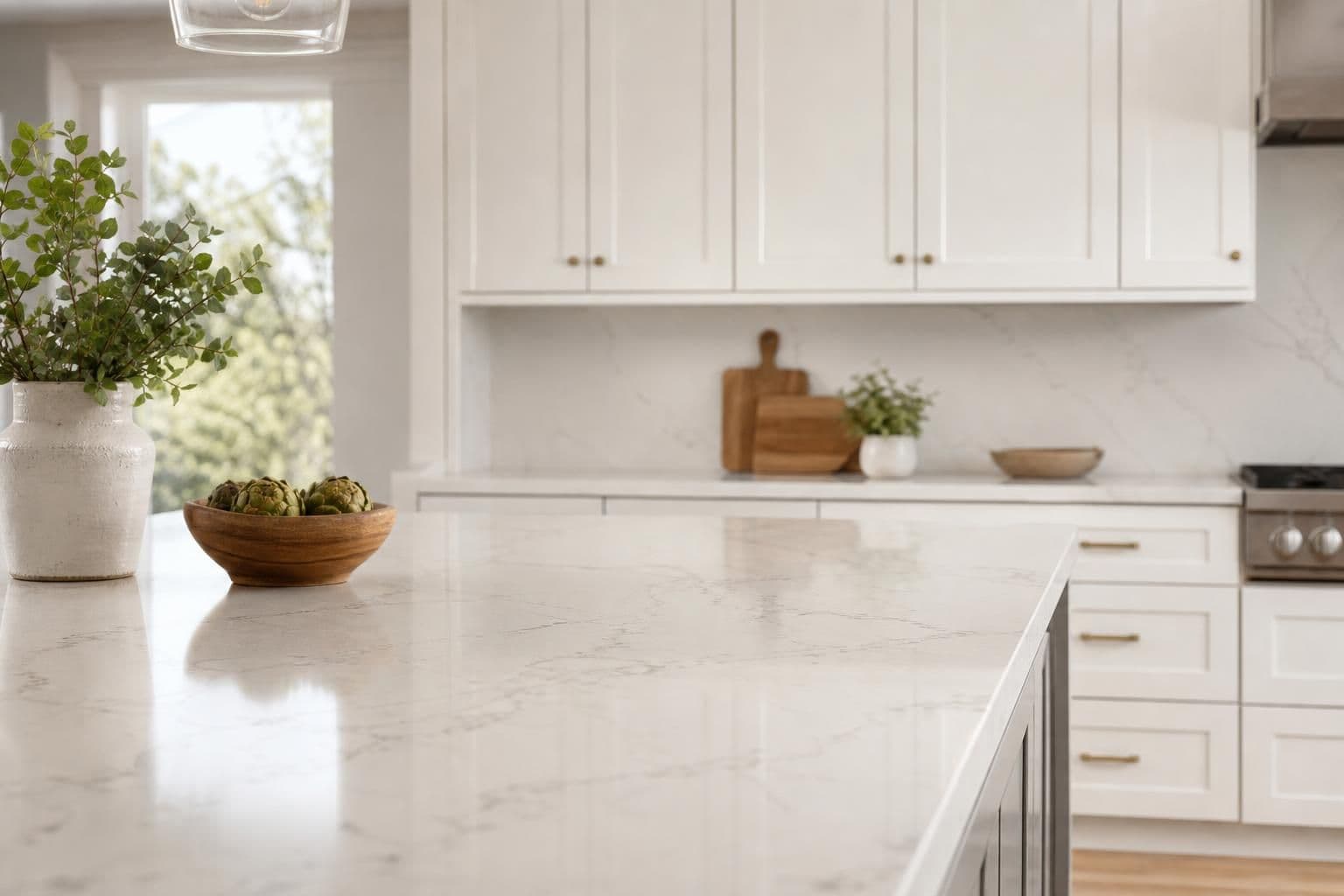 Pairing Quartz Countertops With Shaker Cabinets