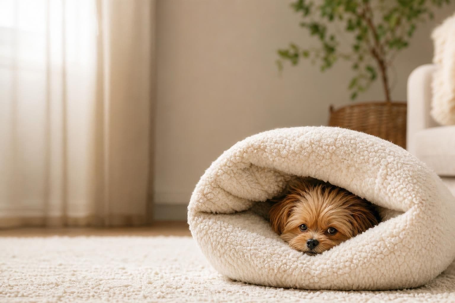 The Best Cozy Bed for Small Dogs That Like to Burrow