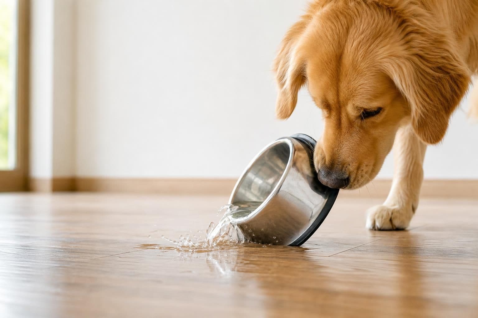 How to Stop a Dog From Flipping Its Water Bowl