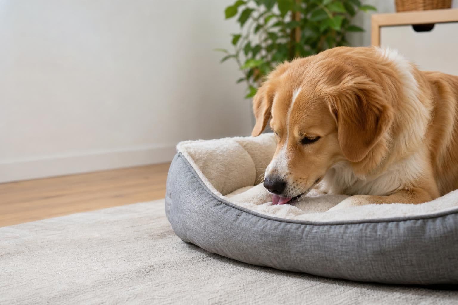Why Does My Dog Lick His Bed? Causes & Fixes